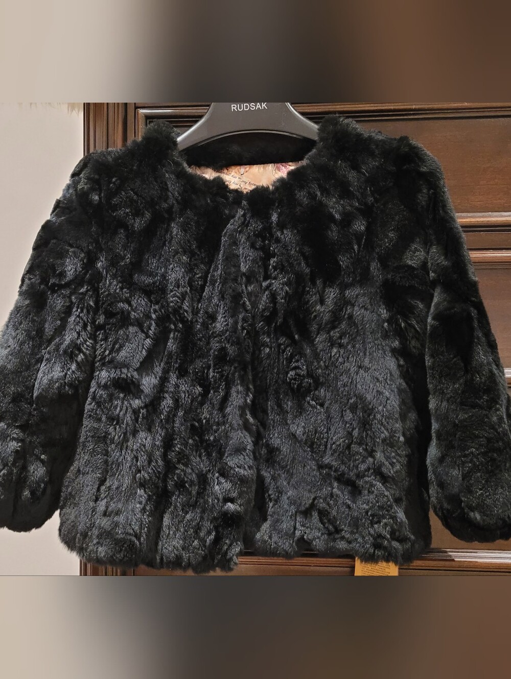 Real Rabbit Fur Short Cardigan - Picture 3 of 9